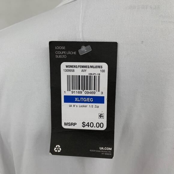 California Golden Bears Shirt Womens XL White Locker Half Zip Under Armour Cal - Picture 5 of 13